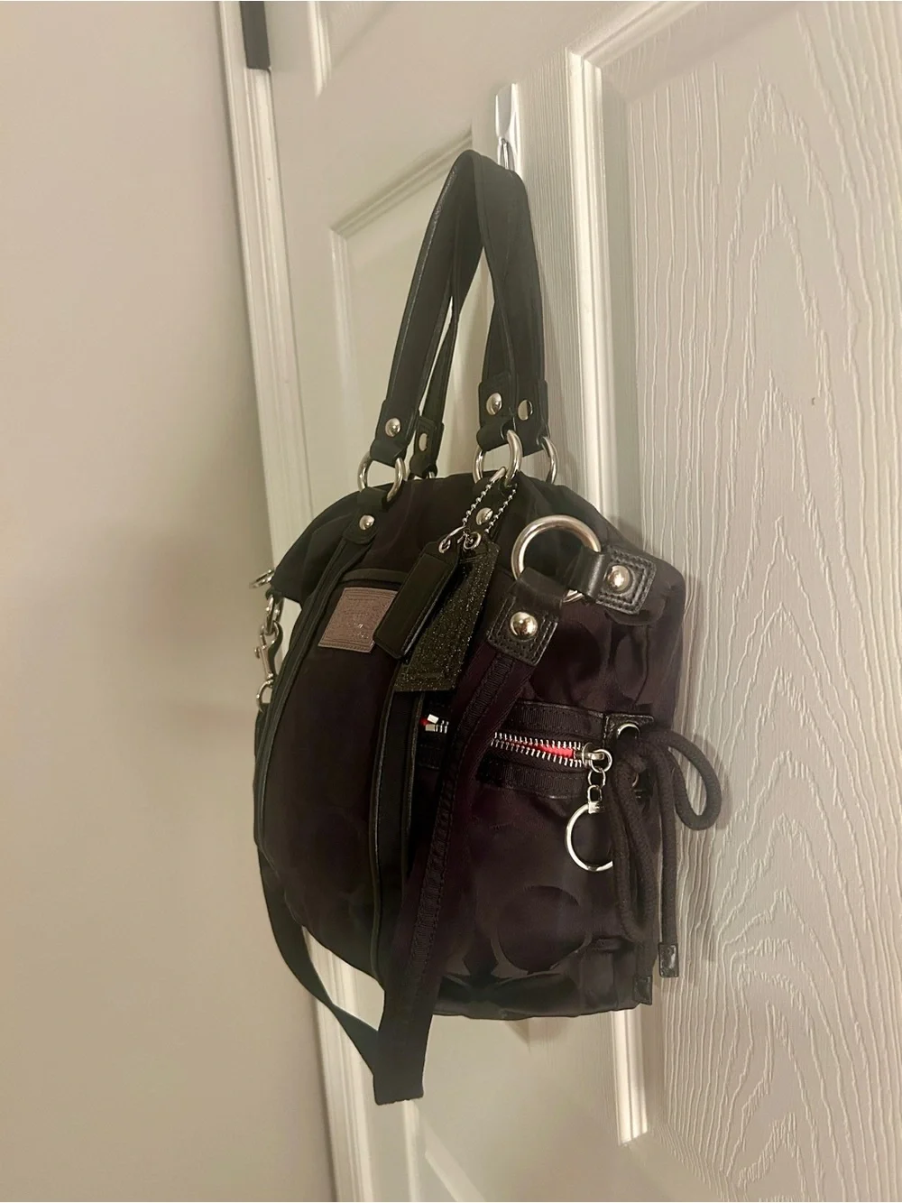 COACH Black Poppy Purse Y2K